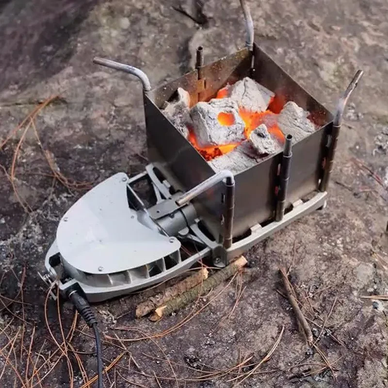 Portable Stainless Steel Folding Wood Stove for Outdoor Camping