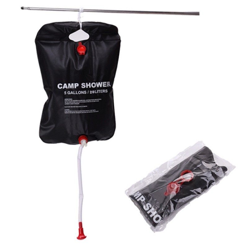 Folding PVC Camping Shower Water Bag – 20L Outdoor Travel Bath