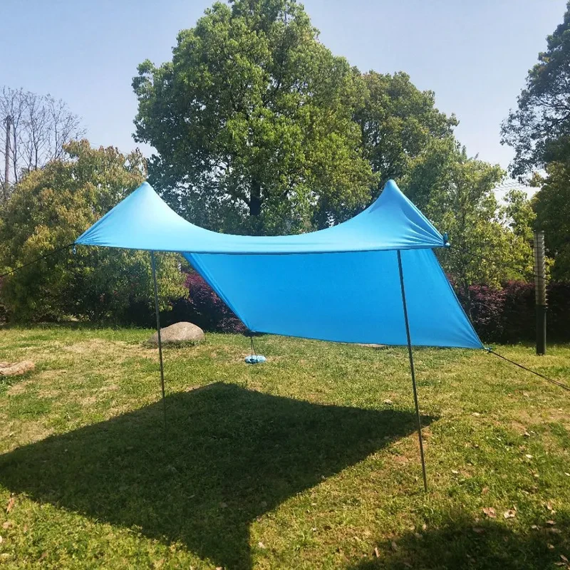 Outdoor Lycra Beach Canopy Tent with Poles & Sandbags