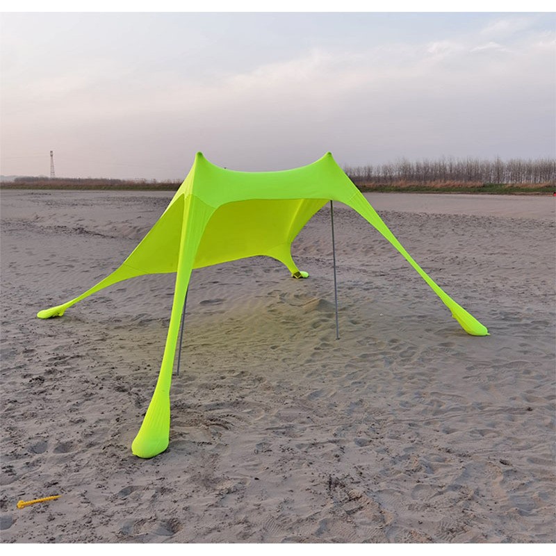 Outdoor Lycra Beach Canopy Tent with Poles & Sandbags