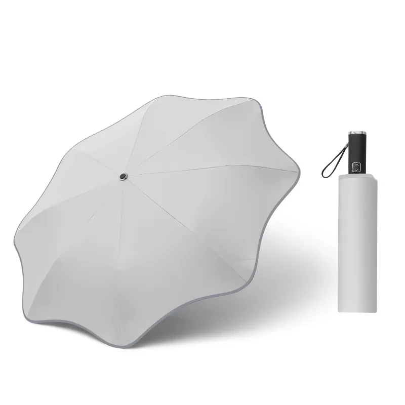 Luminous Transparent Curved Umbrella β Windproof & Stylish