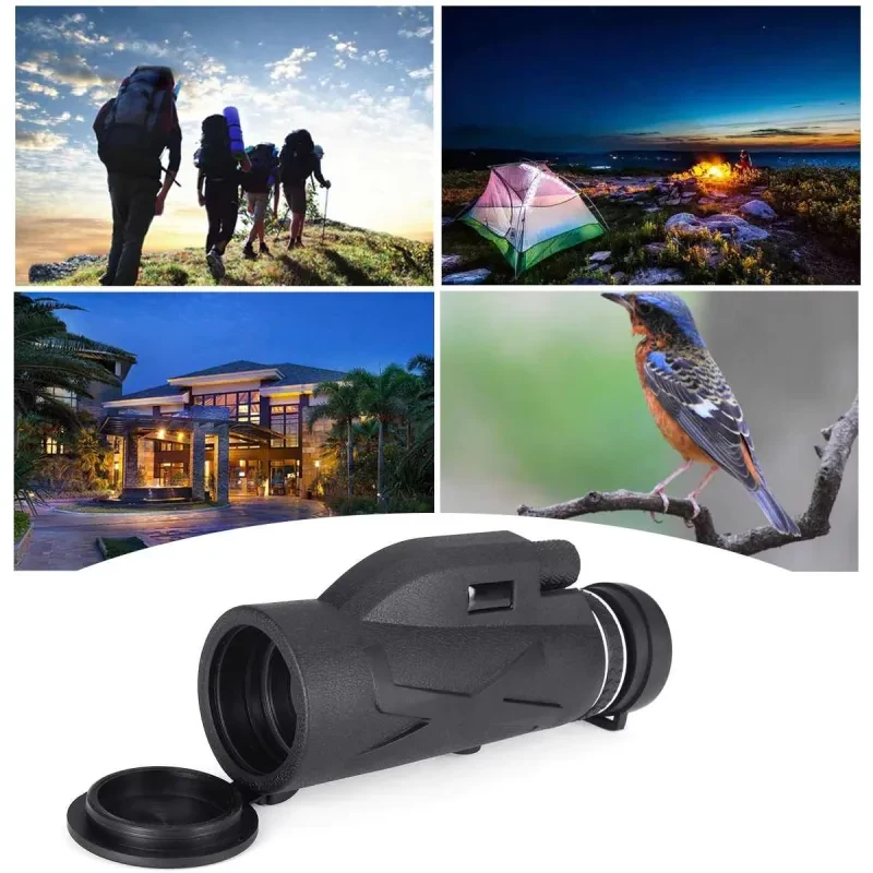 80x100 Monocular Telescope with Phone Clip – HD Zoom & Night Vision