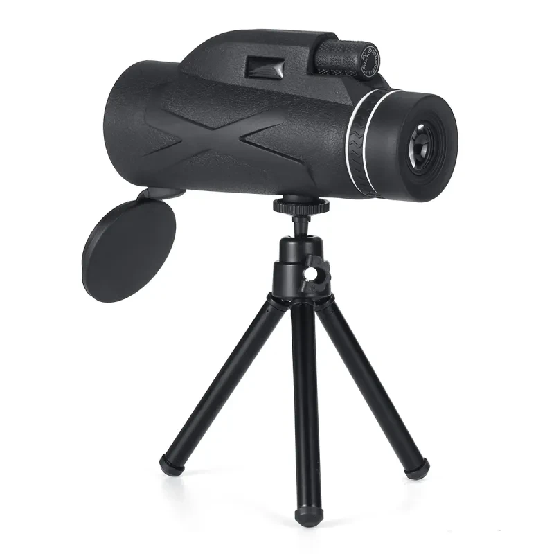 80x100 Monocular Telescope with Phone Clip – HD Zoom & Night Vision