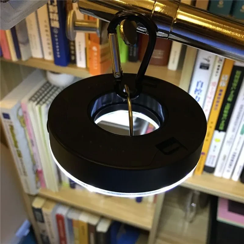 COB LED Tent Light with Hook – Emergency Camping Carabiner Lamp