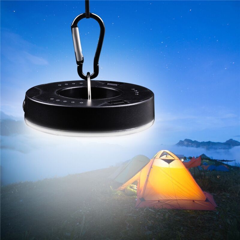 COB LED Tent Light with Hook – Emergency Camping Carabiner Lamp