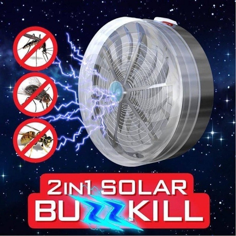 Solar Powered Electric Bug Zapper – Mosquito Insect Killer Lamp