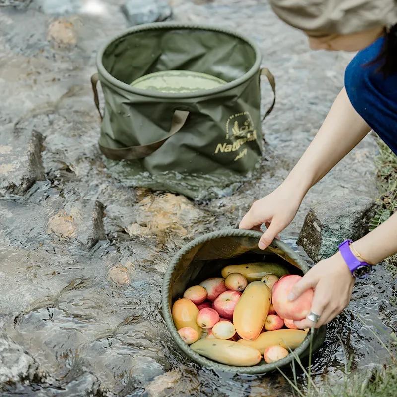 Foldable Outdoor Camping Bucket – Portable Water Storage Basin