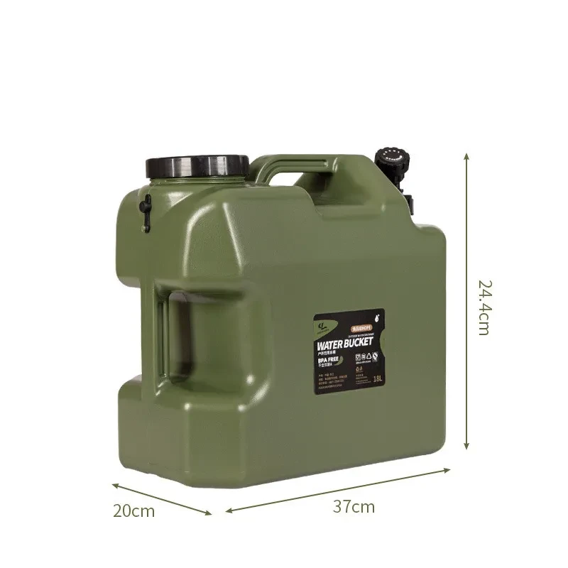 18L Portable Water Storage Bucket with Faucet β Car & Home Use