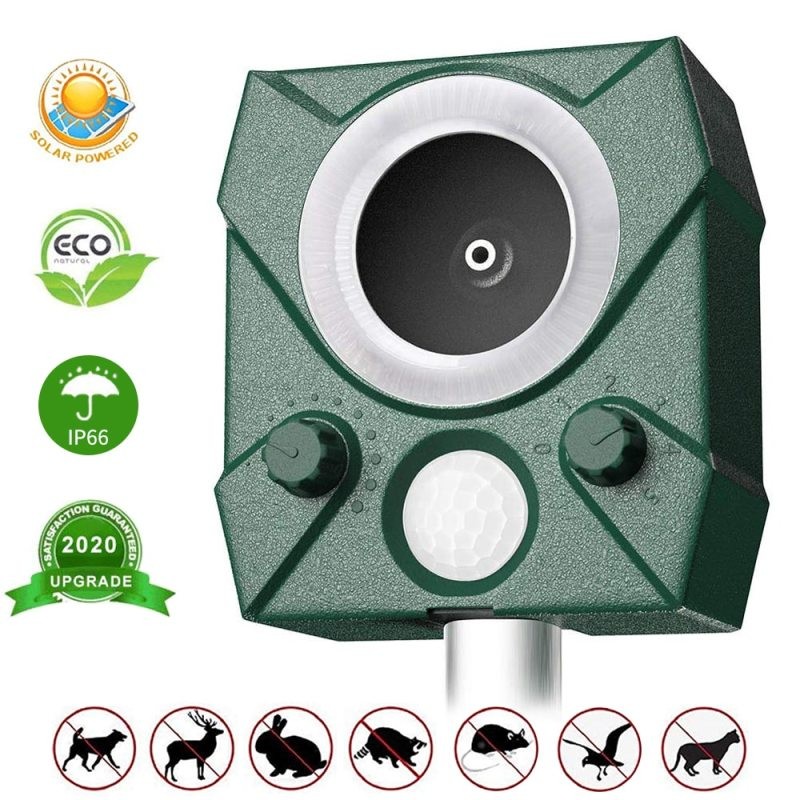 Zonpor Ultrasonic Cat Repellent β Solar Garden Animal Deterrent