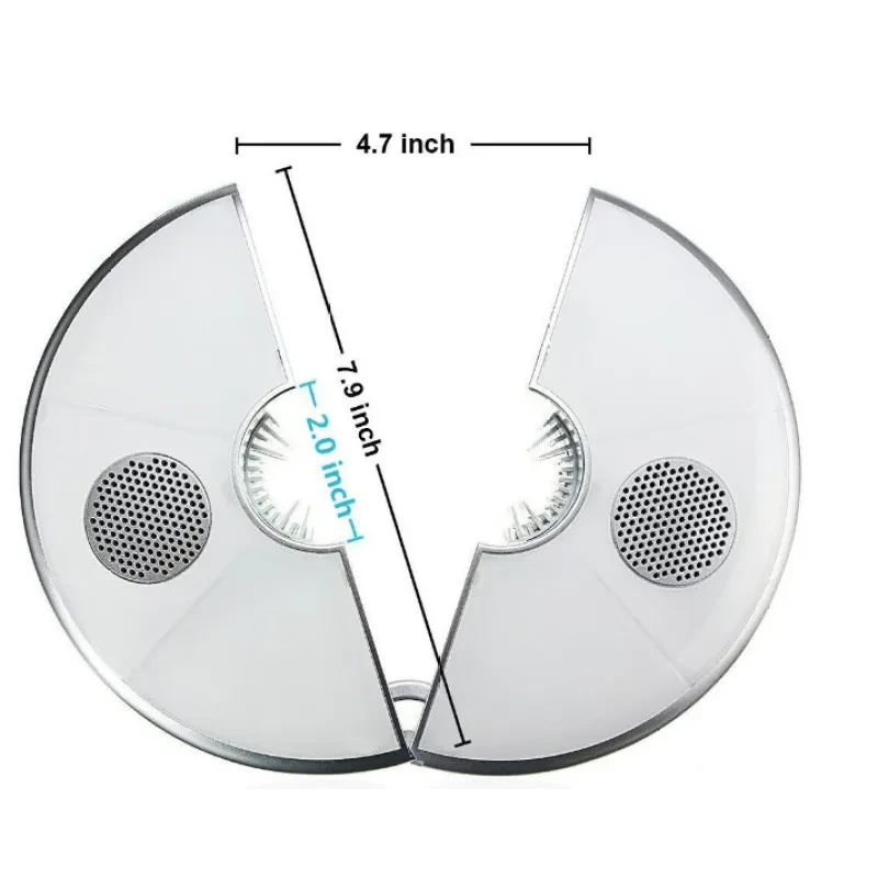 Bluetooth LED Umbrella Tent Light – USB Rechargeable Camping Lamp