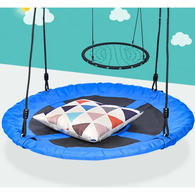 Roof Net Hanging Cable Swing – Kids Outdoor Saucer Swing