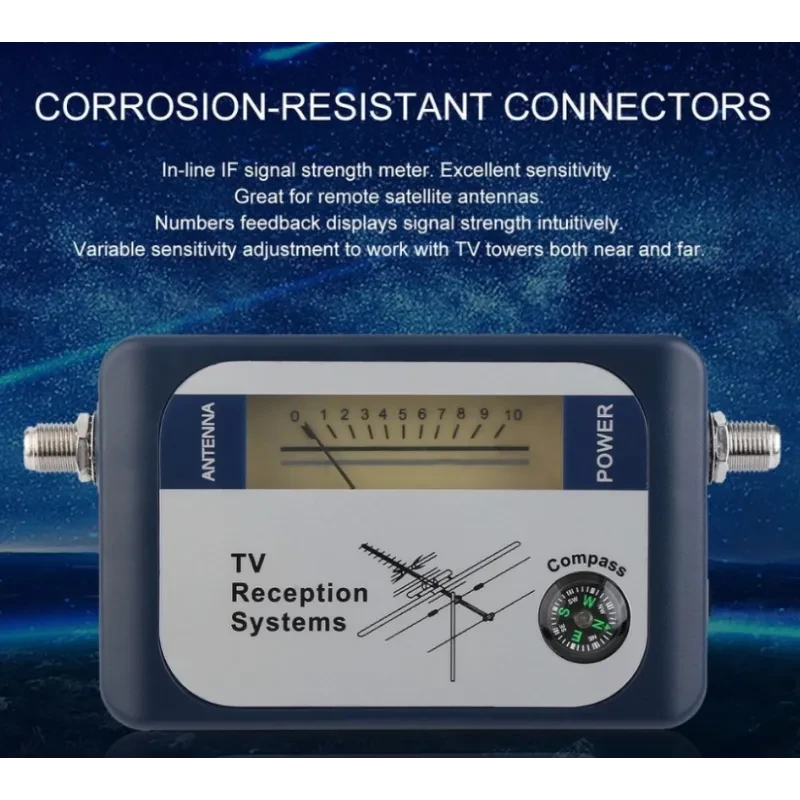 Digital TV Signal Finder with Compass – DT-01 Signal Strength Meter