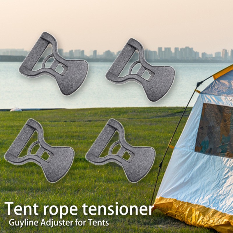 Outdoor Tent Rope Buckles – Plastic Fixing Clips for Camping