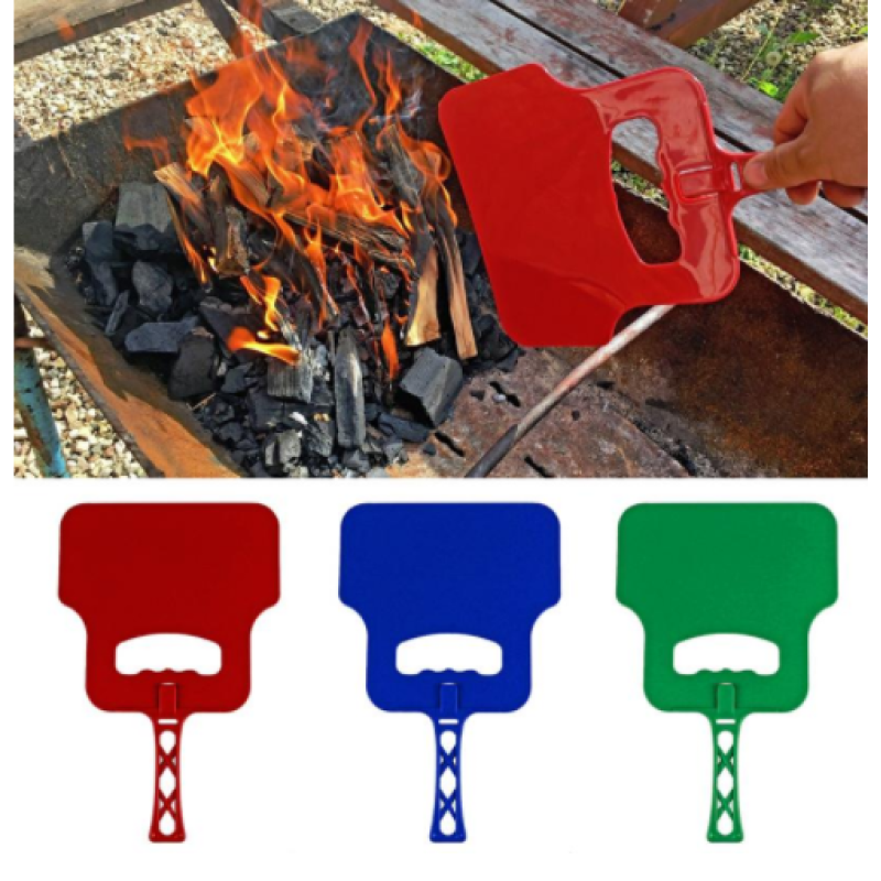 Manual Barbecue Plastic Fan – Outdoor Cooking Air Blower Tool