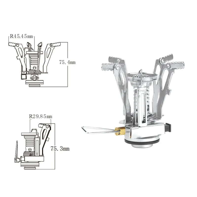 Mini Gas Stove BRS-5 Portable for Camping, Hiking, Outdoor 94g