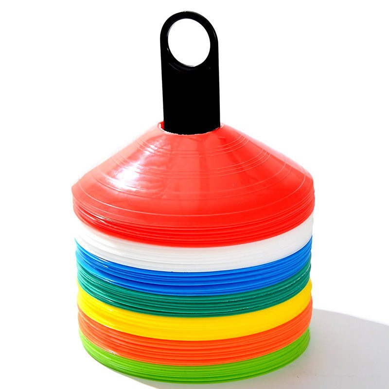 PE Sports Marker Cones – 10-Piece Flying Saucer Disc Set