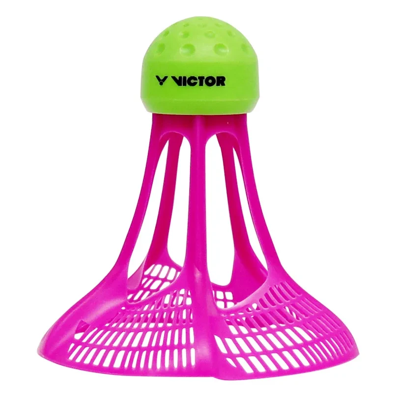 VICTOR Nylon Badminton Shuttlecocks – 3 Pcs, Indoor & Outdoor