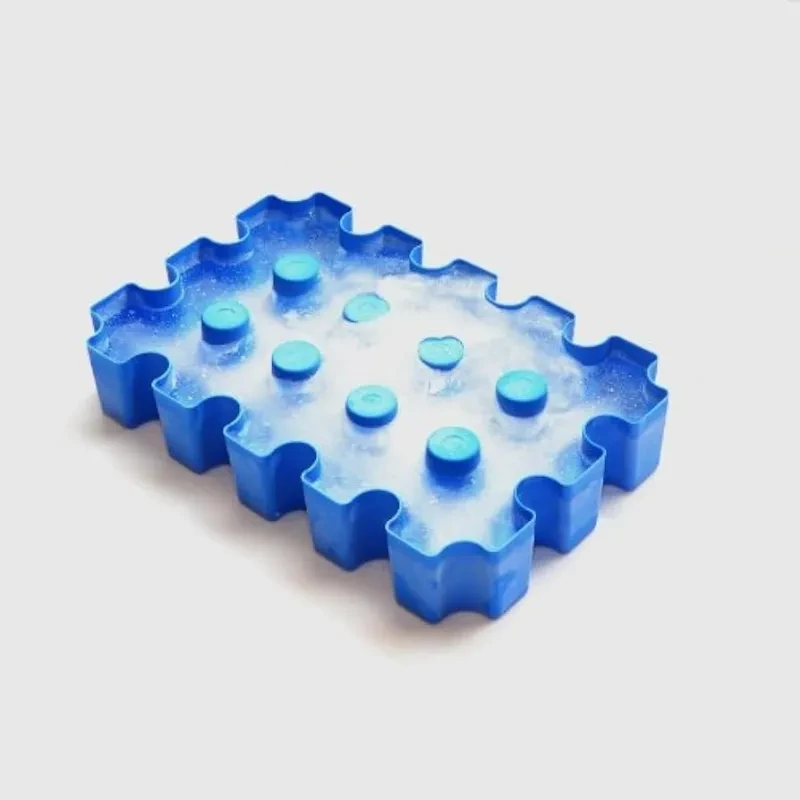 Outdoor Camping Garden Picnic Ice Tray & Ice Maker – Reusable Blue Ice Mold