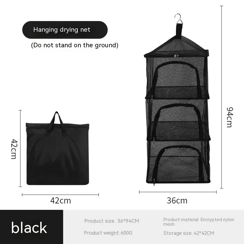 Outdoor Folding Square Hanging Network – Portable Mesh Storage for Camping & Home