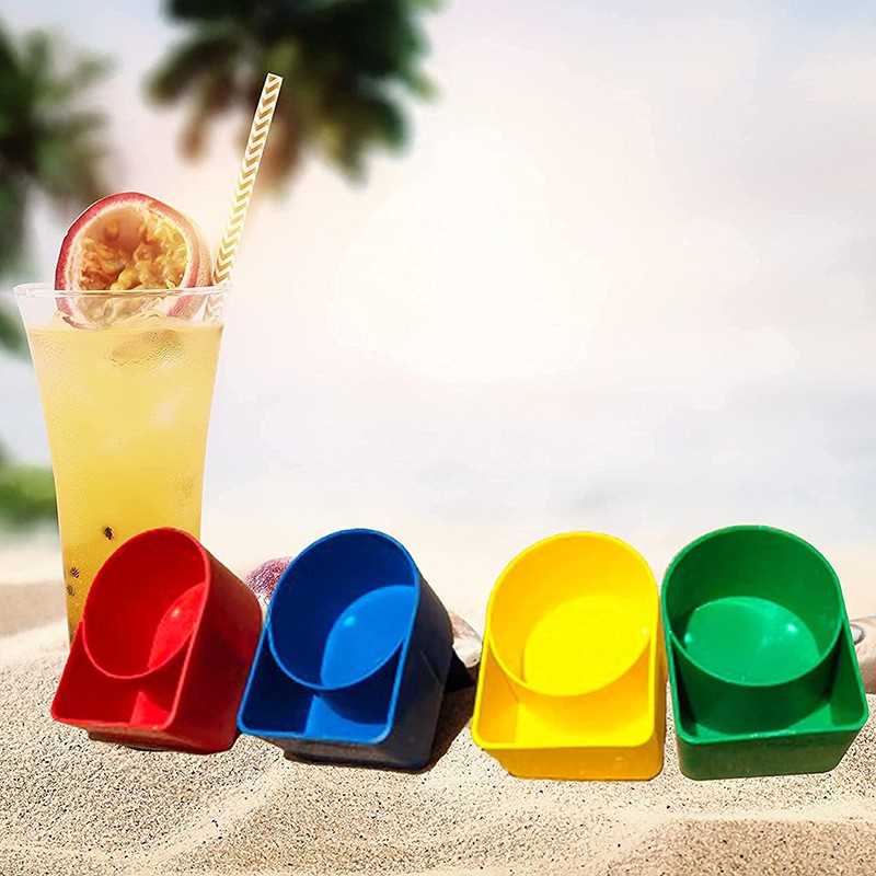 Beach Canopy Drink & Phone Holder – Outdoor Plastic Camping Rack