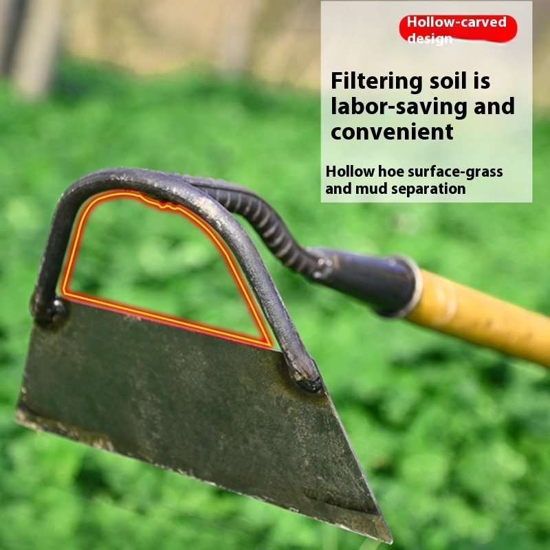 Heavy-Duty Manganese Steel Hoe – Durable Agricultural Tool for Home Use