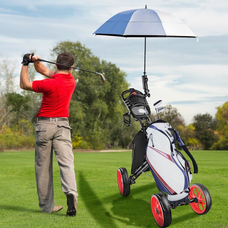 Foldable 4-Wheel Golf Trolley – Lightweight Aluminum Golf Cart