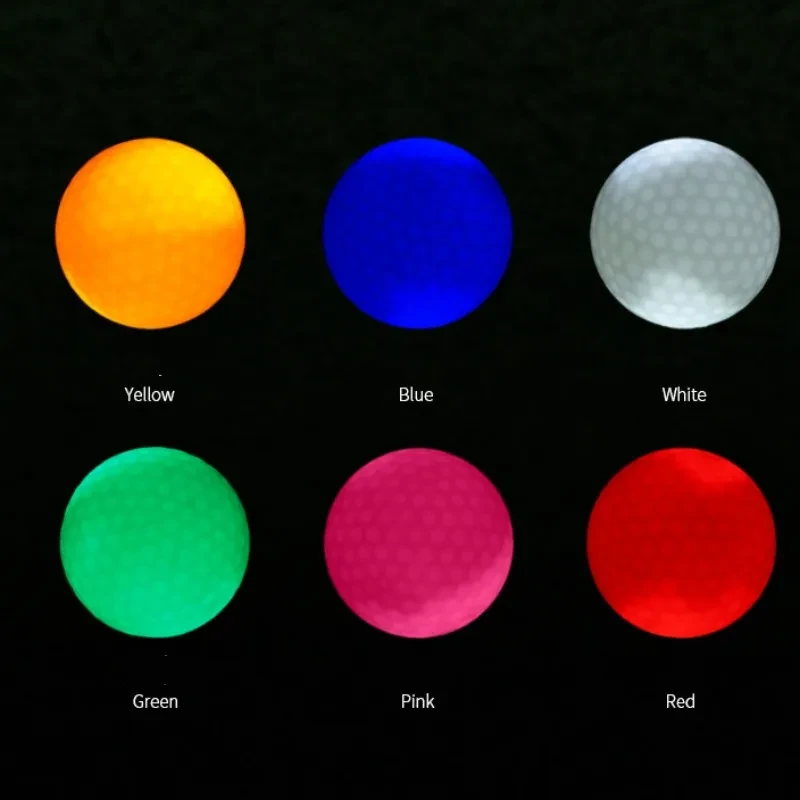 LED Flashing Golf Balls – 6-Pack Glow-in-the-Dark Night Golf Set