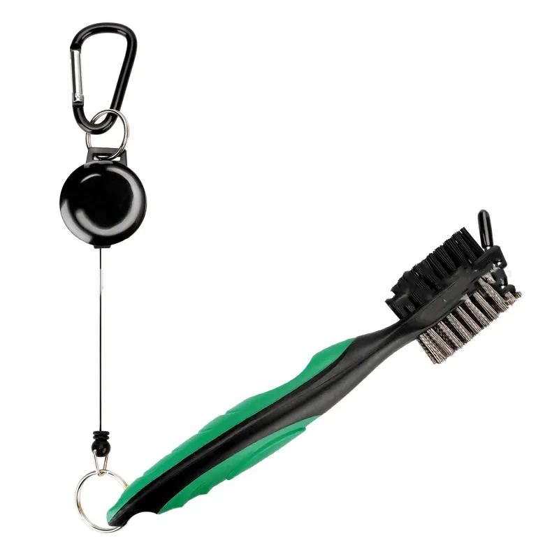 Double-Sided Golf Club Brush – Steel & PP Bristles, Durable Clean