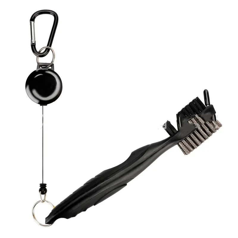 Double-Sided Golf Club Brush – Steel & PP Bristles, Durable Clean