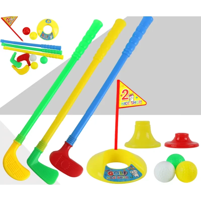 Kids Golf Set for Parent-Child Play – 3 Clubs, Balls & Accessories
