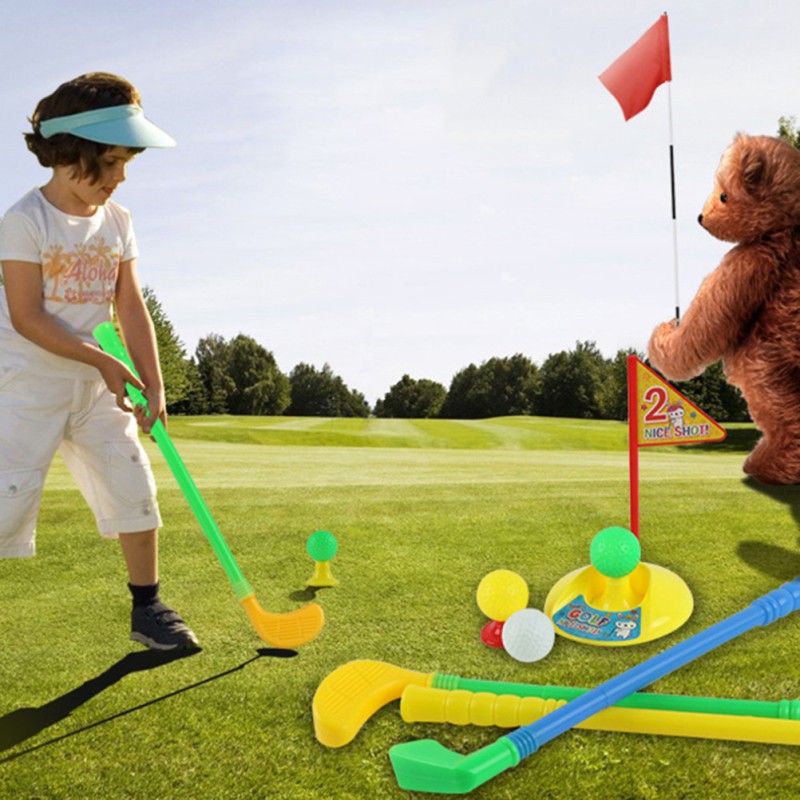 Kids Golf Set for Parent-Child Play – 3 Clubs, Balls & Accessories