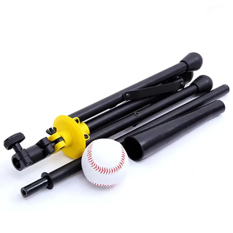 Portable Baseball Softball T-Stand Trainer – Adjustable Tripod Base