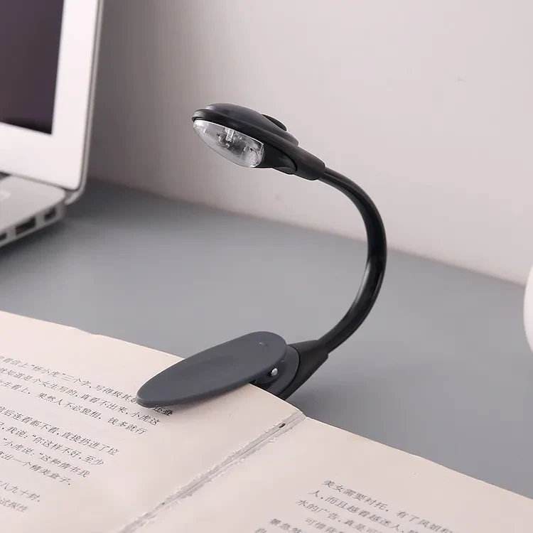 Mini Clip-On LED Book Light – Portable Reading Light with CR1120 Battery