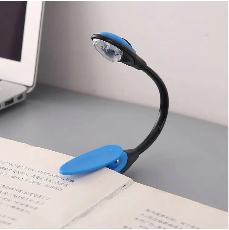 Mini Clip-On LED Book Light – Portable Reading Light with CR1120 Battery