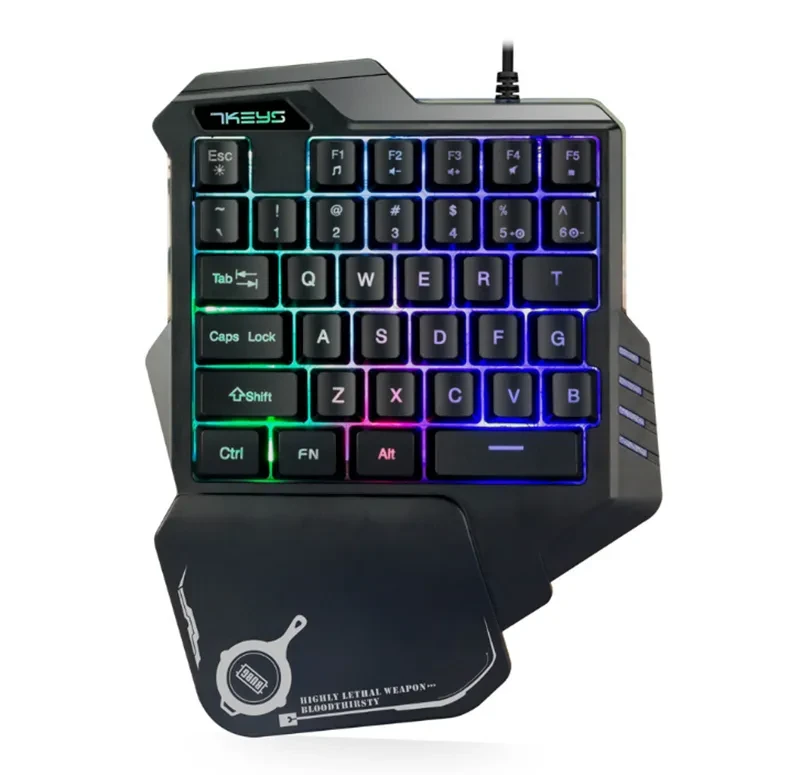 One-Handed RGB Gaming Keyboard – Mini Mechanical Keypad for PC Gamers