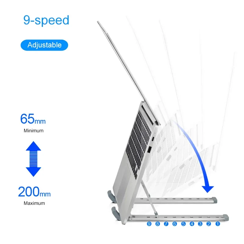Adjustable Folding Laptop Stand – Portable, Cooling & Ergonomic Design