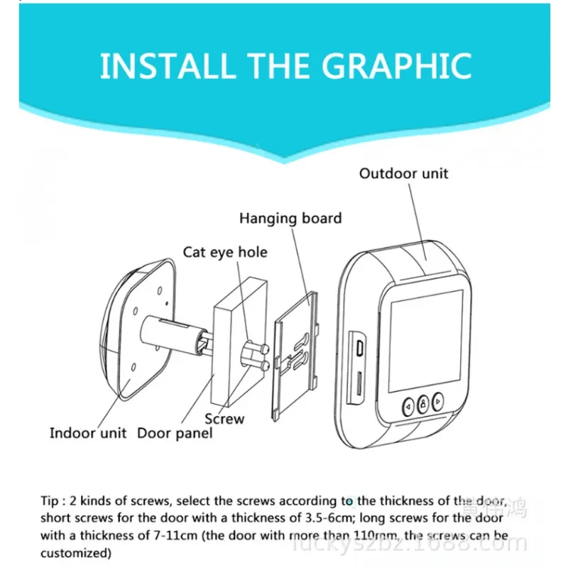 Smart Wireless Doorbell Peephole Camera – Video & Photo Capture