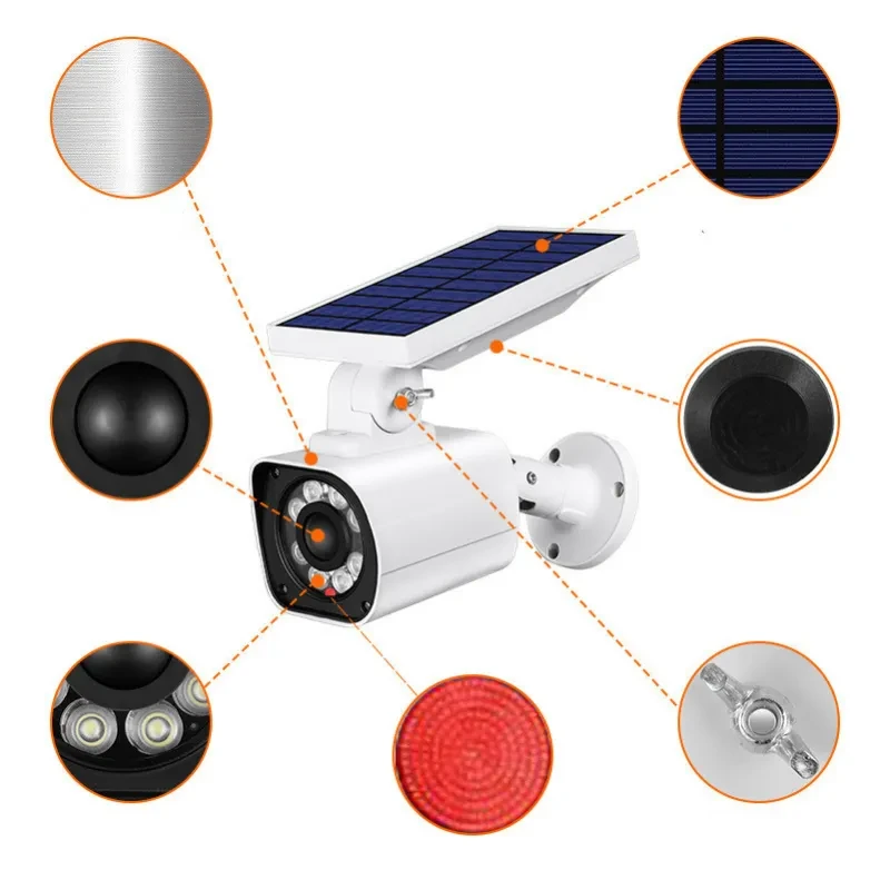 Solar Security Light with Camera Design – IP67 Garden Spotlight 5W LED