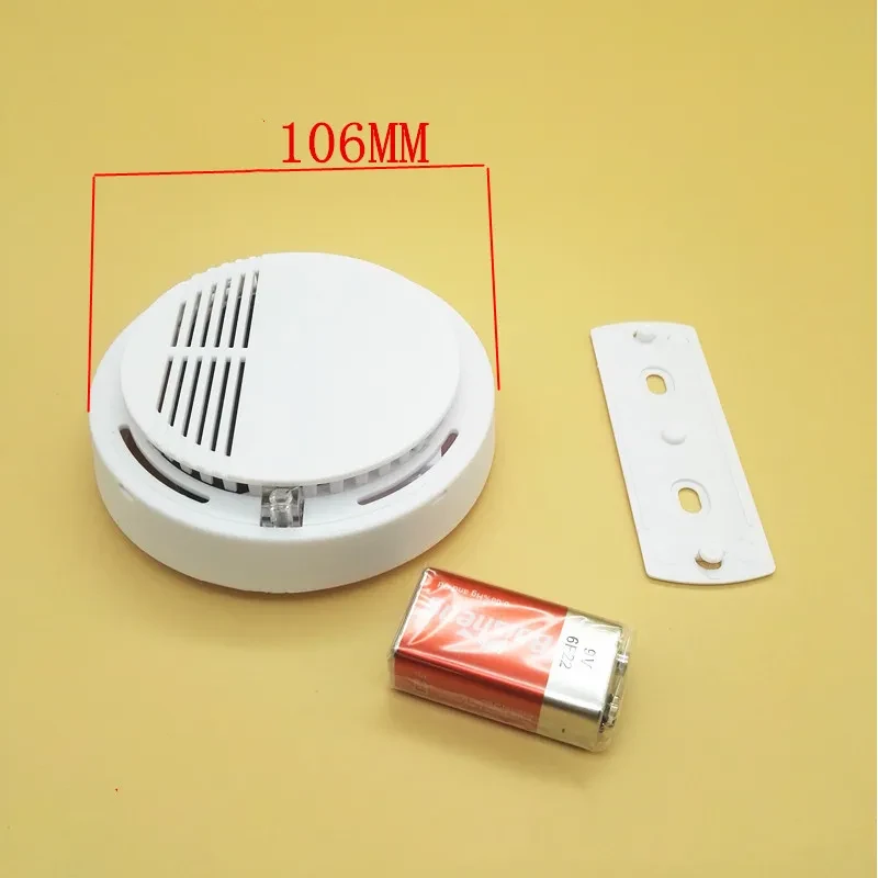 Ceiling-Mount Household Smoke Alarm – 9V Fire Detector Sensor