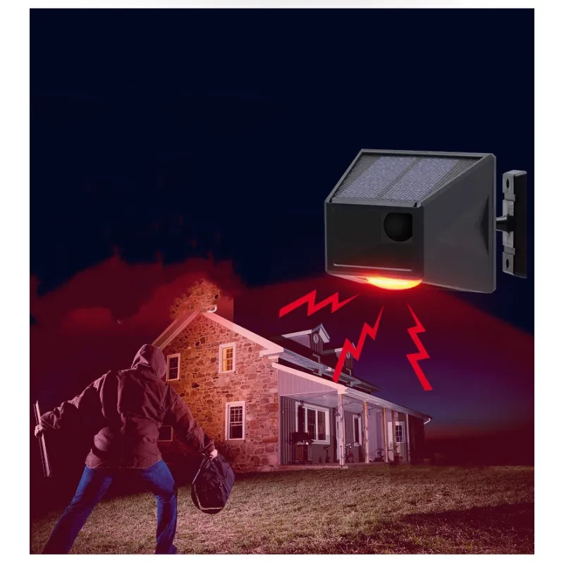 Solar Infrared Alarm Lamp – Motion Sensor Security Light IP65