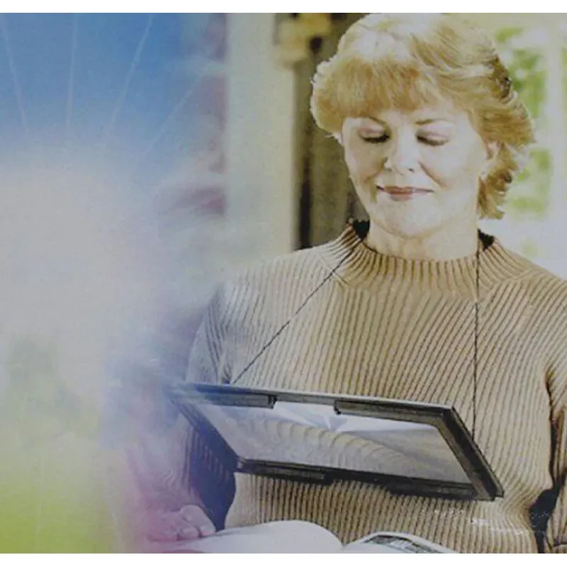 Full-Page LED Magnifying Glass – A4 Desktop Magnifier for Elders