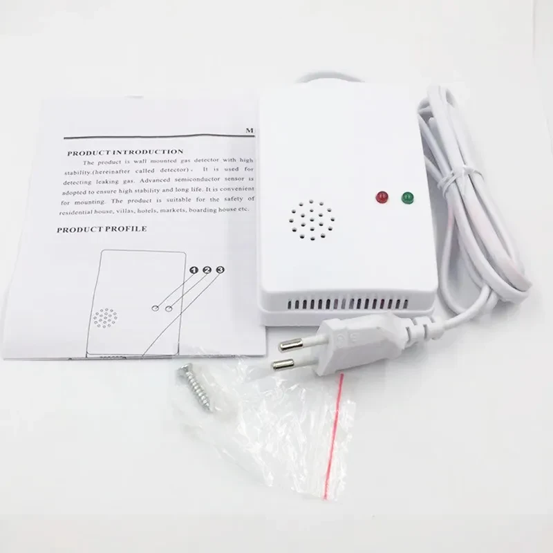 Wall-Mounted Domestic Gas Leak Alarm – Home & Kitchen Safety