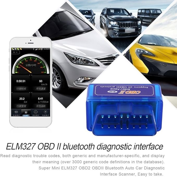 Mini ELM327 OBD2 Bluetooth Scanner β Car Fault Diagnostic Tool