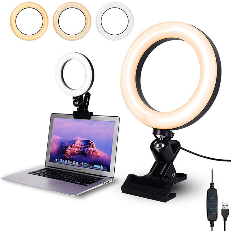Clip-On LED Desktop Light for Video Calls, Streaming & Live Fill