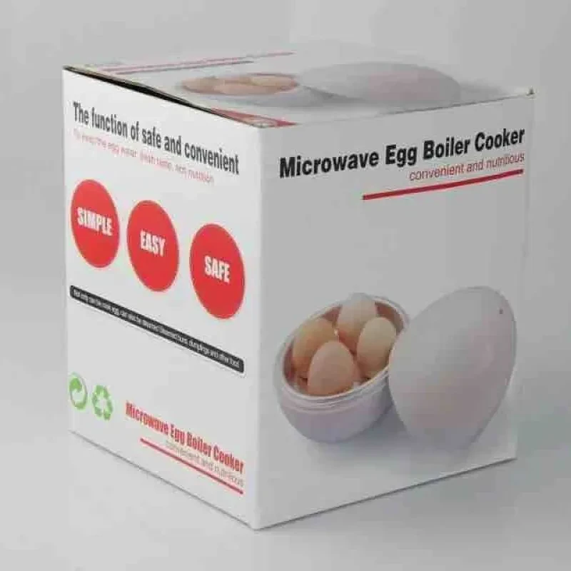 Microwave Egg Cooker – 4-Egg Steamer Boiler for Quick Breakfast