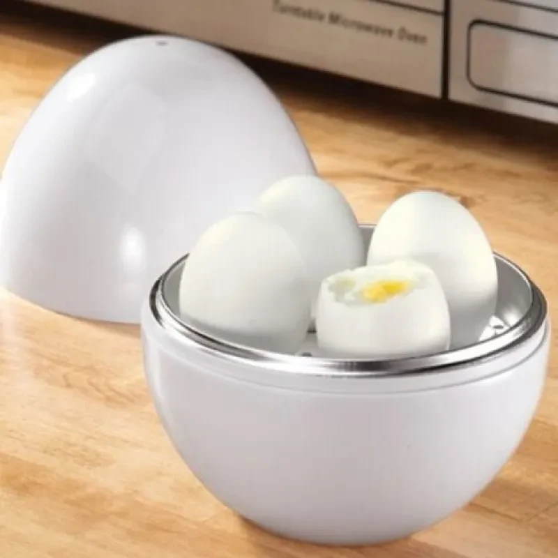 Microwave Egg Cooker – 4-Egg Steamer Boiler for Quick Breakfast