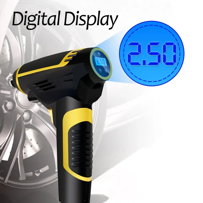 Smart Digital Car Air Compressor – Portable LED Tire Inflator Pump