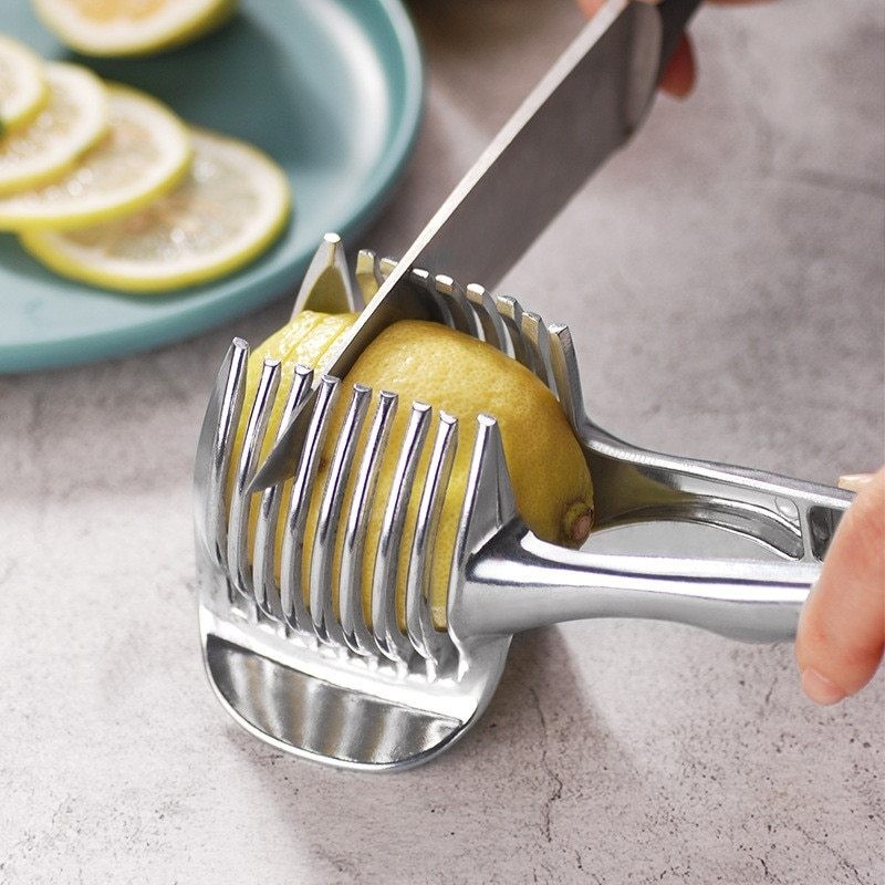 Lemon Slicer Tool – Easy Fruit & Veggie Cutter Kitchen Gadget