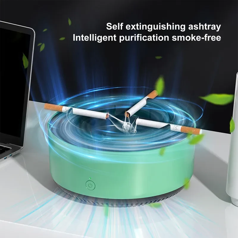 Electronic Air Purifier Ashtray – Removes Smoke & Odors Efficiently