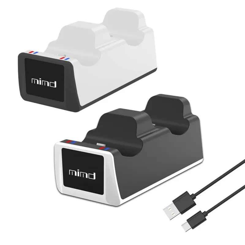 PS5 Dual Controller Charger Dock – Fast Charging Station with LED